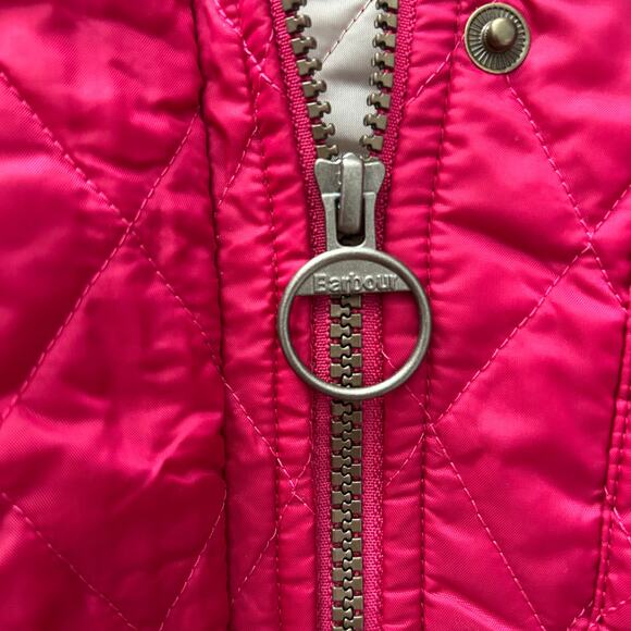 Barbour Women’s Quilted Gilet Vest – Pink – Size US 6 / UK 10 – Diamond Quilt - Picture 11 of 11